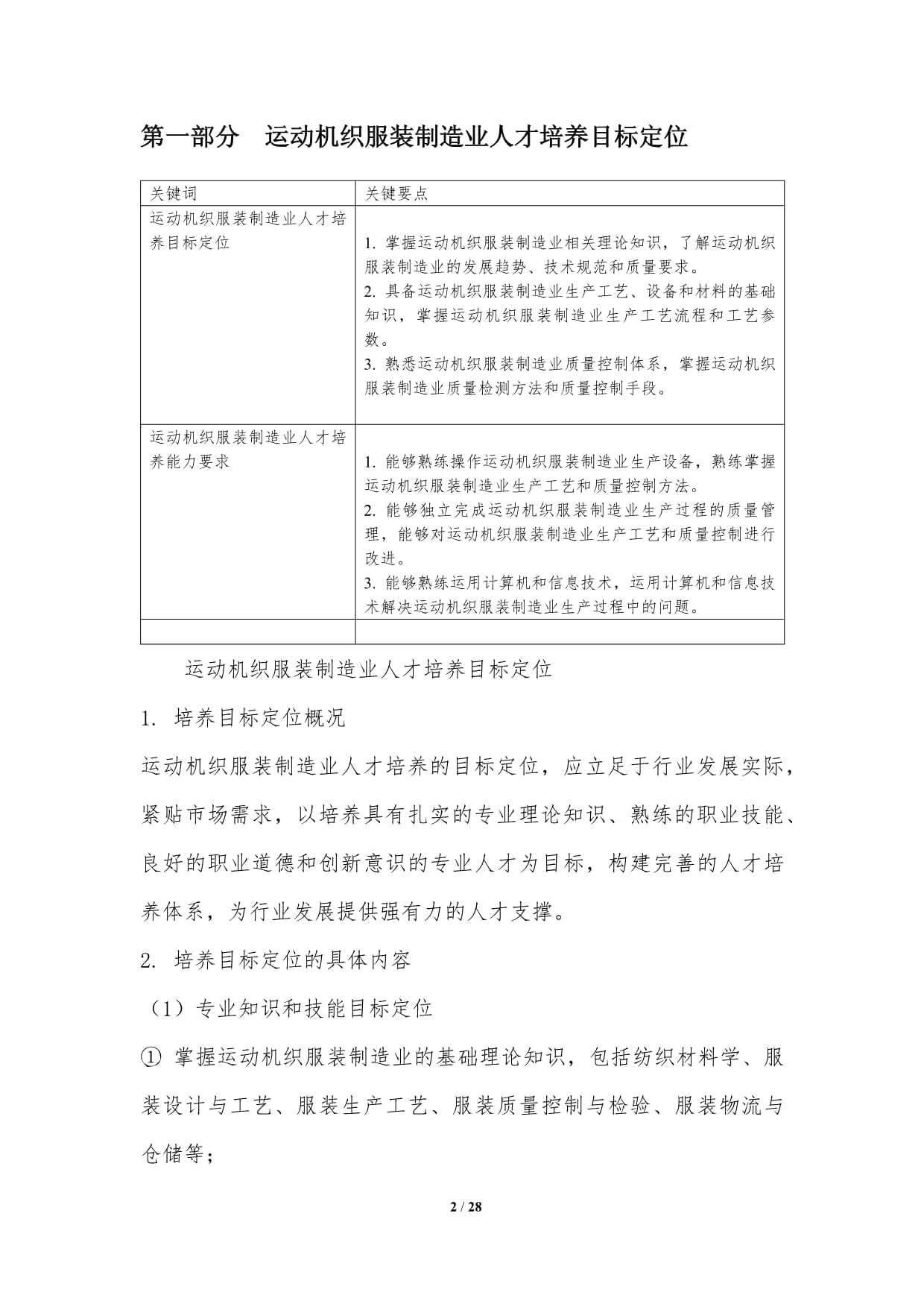 运动机织服装制造业人才培养与技能提升